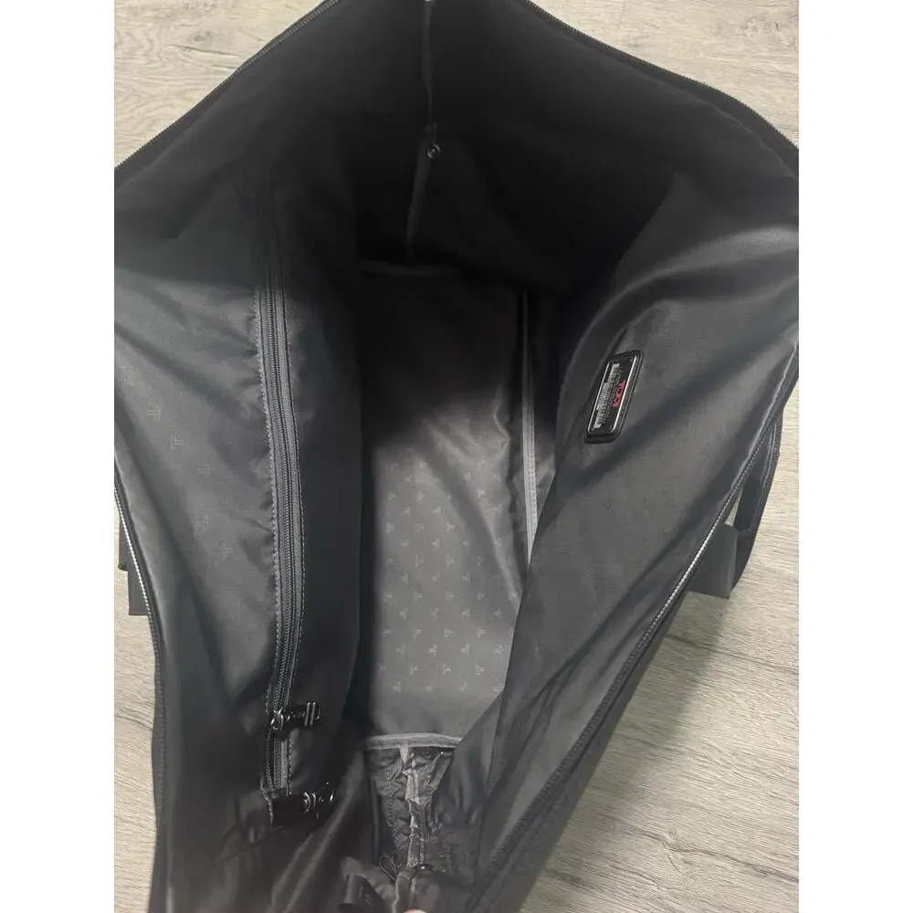 TUMI Used Once Alpha Ballistic Nylon Black Satchel Duffle Bag Travel